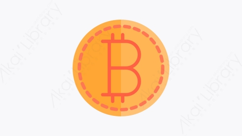 图片素材-005-比特币bitcoins扁平卡通金融财经比特币元素图标