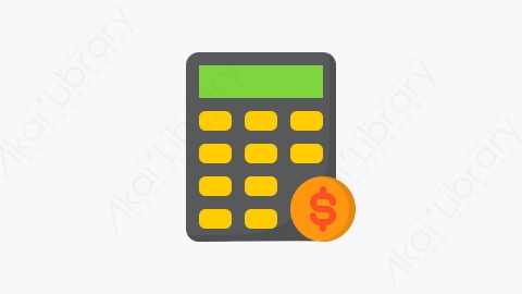 图片素材-005-计算器calculator扁平卡通商业和金融的元素图标