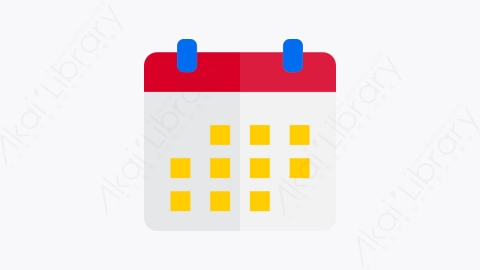 图片素材-005-日历calendar扁平卡通办公室和商业元素图标