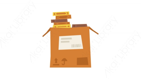 图片素材-005纸箱_cardboard_box书店教育道具元素图标