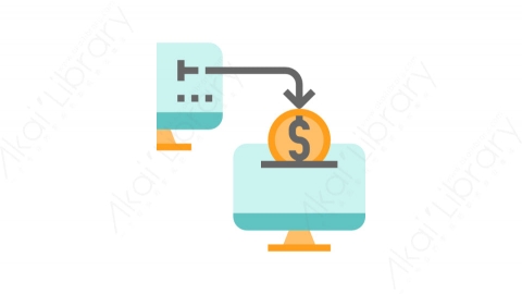 图片素材-005汇款_money_transfer加密货币区块链金融财经道具元素图标