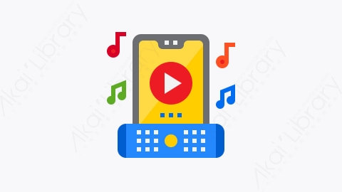图片素材-005-音乐播放器music_player扁平卡通智能手机技术元素图标