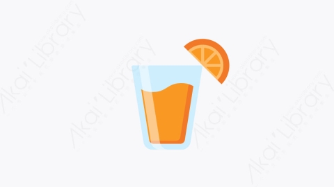 图片素材-005-橙汁orange_juice扁平卡通早餐图标