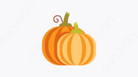 图片素材-005-南瓜pumpkins扁平卡通秋天的元素图标