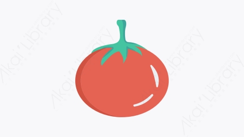 图片素材-005-番茄tomato扁平卡通水果和蔬菜的图标元素