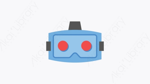 图片素材-005-vr护目镜vr_goggles扁平卡通虚拟现实图标