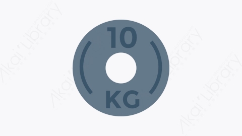 图片素材-0056-千克kilogram卡通扁平体育与健身元素图标