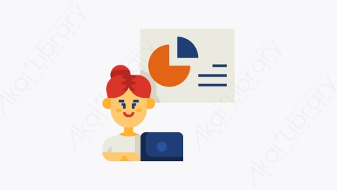 图片素材-006-分析analyzing扁平卡通设计思维元素图标
