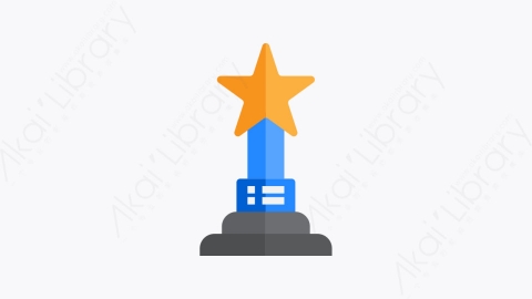 图片素材-006-奖励award扁平卡通电影院元素图标