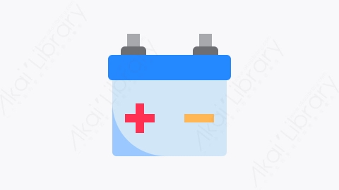图片素材-006-电池battery扁平卡通家用电器电子元素图标