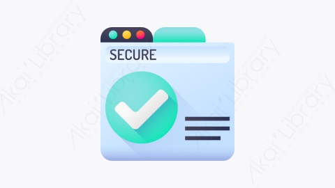 图片素材-006-浏览器browser扁平卡通保护和安全元素图标