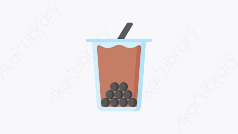 图片素材-006-泡茶bubble_tea扁平卡通饮料元素图标