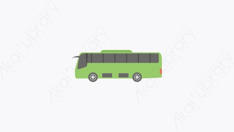 图片素材-006-总线bus扁平卡通城市地图元素图标