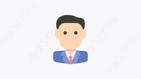 图片素材-006-商人头像businessman扁平卡通人物头像元素图标