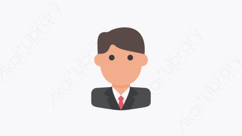 图片素材-006-商人businessman扁平卡通人物头像元素图标
