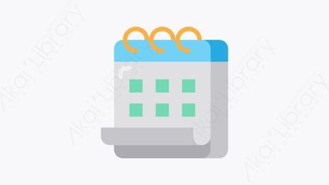 图片素材-006-日历calendar扁平卡通文件元素图标
