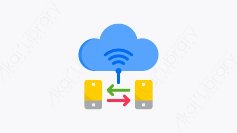 图片素材-006-云端互传cloud扁平卡通智能技术元素图标