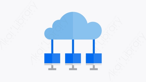 图片素材-006-云端cloud扁平卡通通信互联网元素图标