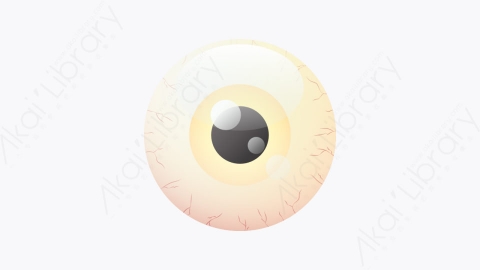图片素材-006-眼球eye-ball扁平卡通万圣节元素图标