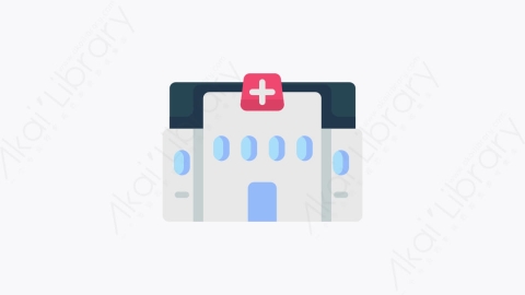 图片素材-006-医院hospital扁平卡通冠状病毒元素图标