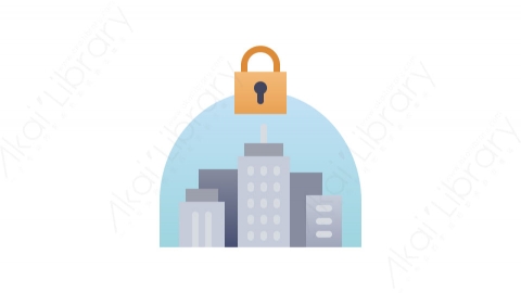 图片素材-006锁定_lockdown病毒Covid 19医疗道具元素图标