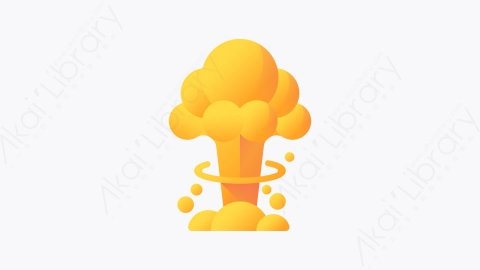 图片素材-006-蘑菇mushroom扁平卡通核能元素图标