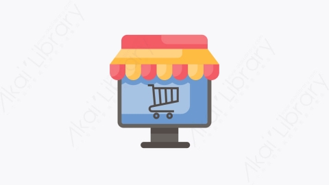 图片素材-006-网上商店online_shop扁平卡通黑色星期五元素图标