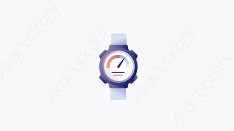 图片素材-006-智能手表smartwatch扁平卡通潜水设备图标