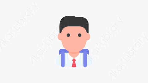 图片素材-006-学生student扁平卡通学校元素图标