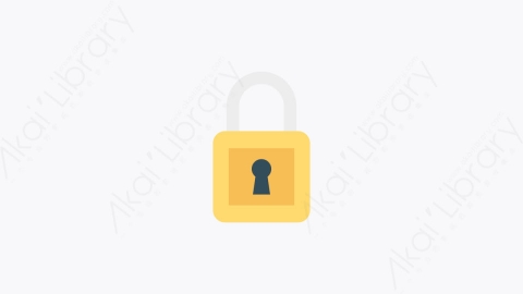 图片素材-0060-锁lock卡通扁平信息媒体广告元素图标