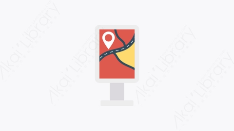 图片素材-0063-地图map卡通扁平信息媒体广告元素图标