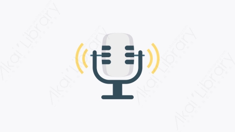 图片素材-0069-麦克风microphone卡通扁平信息媒体广告元素图标