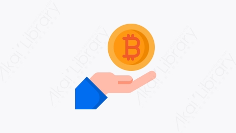 图片素材-007-比特币bitcoin扁平卡通加密货币元素图标