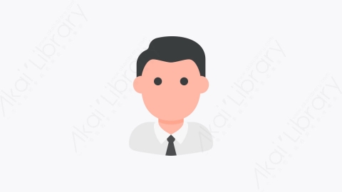 图片素材-007-商人businessman扁平卡通人物头像元素图标