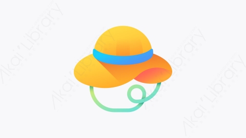 图片素材-007-帽子hat扁平卡通Instagram故事旅行元素图标