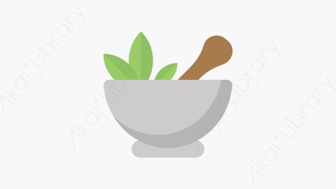 图片素材-007-草药治疗herbal_treatment扁平卡通水疗中心图标