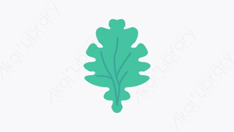 图片素材-007-叶子leaf扁平卡通食物餐饮元素图标
