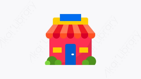 图片素材-007-车间shop扁平卡通商务业务启动元素图标