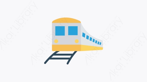 图片素材-007-列车train扁平卡通交通运输工具图标元素