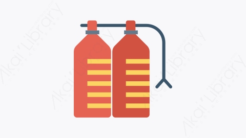 图片素材-0078-灭火器extinguisher卡通扁平体育与健身元素图标