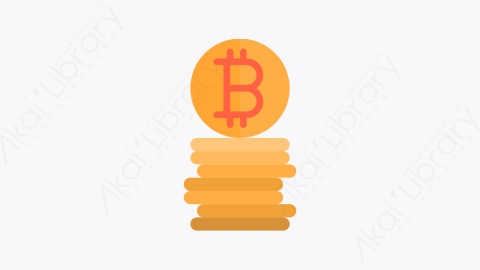 图片素材-008-比特币bitcoin扁平卡通金融财经比特币元素图标