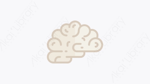 图片素材-008-大脑brain扁平卡通医院医学医疗元素图标