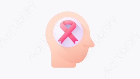 图片素材-008-大脑brain扁平卡通世界癌症宣传日元素图标