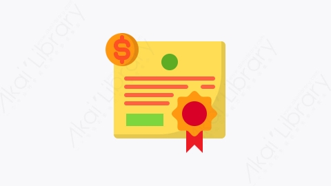 图片素材-008-证书certificate扁平卡通商业和金融的元素图标
