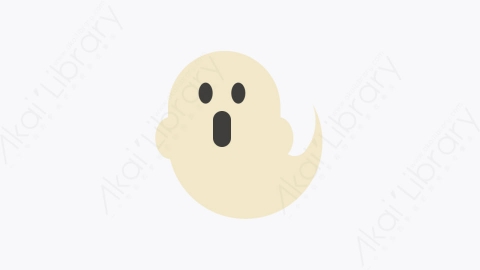 图片素材-008-幽灵ghost扁平卡通万圣节元素图标