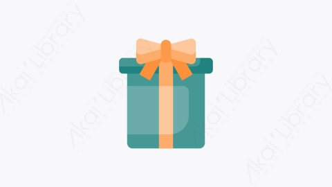 图片素材-008-礼盒gift_box扁平卡通网络星期一元素图标