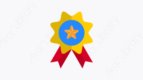 图片素材-008-奖牌medal扁平卡通奖励和奖牌元素图标