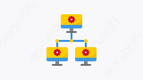 图片素材-008-网络networking扁平卡通网络技术元素图标