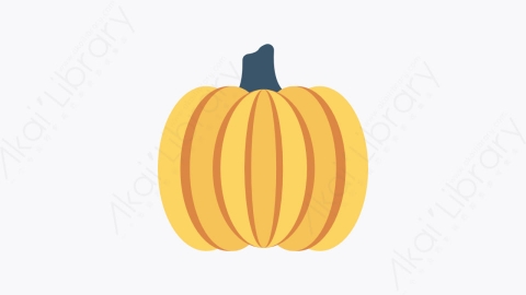 图片素材-008-南瓜pumpkin扁平卡通水果和蔬菜的图标元素