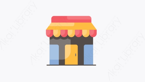 图片素材-008-商店store扁平卡通黑色星期五元素图标